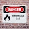 Signmission Flammable Gas Danger Sign, Plastic, 10in W x 7in L, 2PK OS-2PACK-DS-P-710-L-1233 - alternate 7